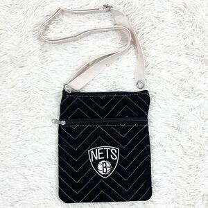 NBA Brooklyn Nets Black Crossbody Bag